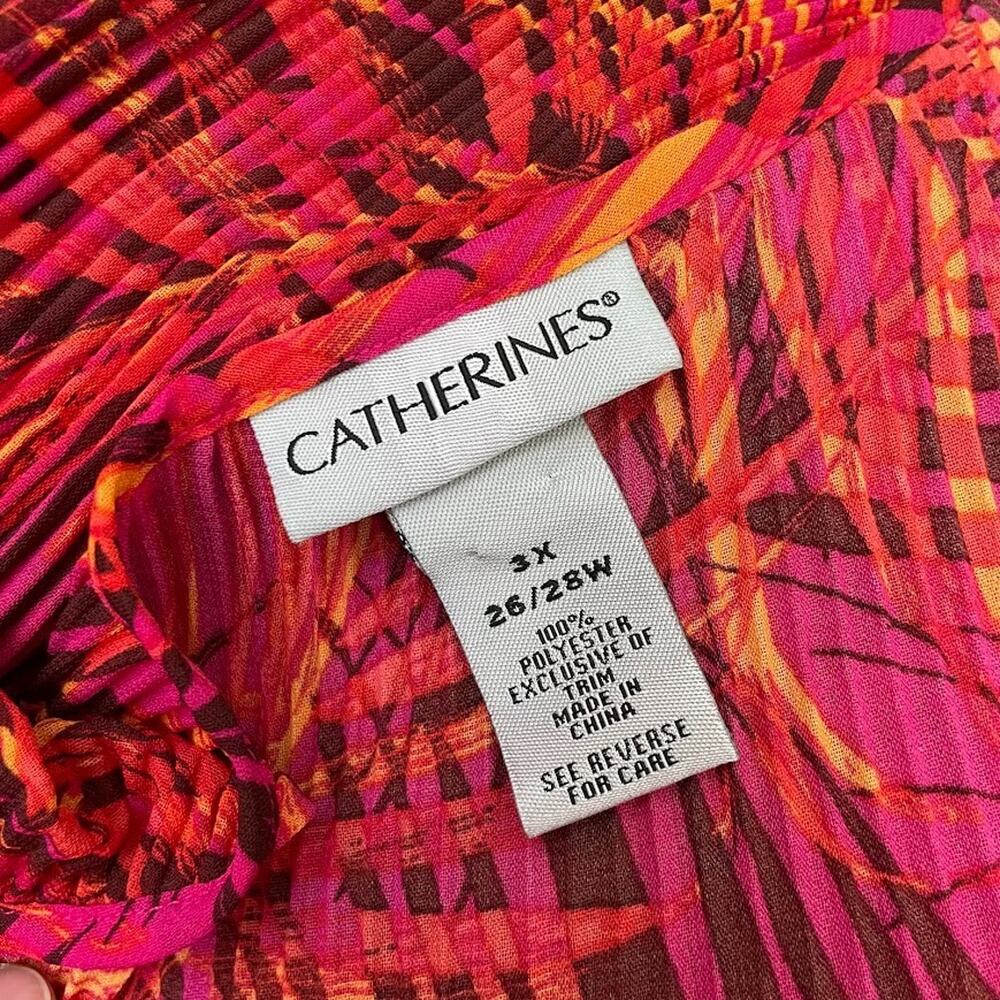 Catherines Plus Size 3x Asymmetrical Semi Sheer P… - image 6